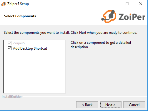 Select ZoiPer Components